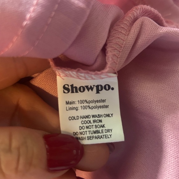 Showpo. Kiss Me Quick One Shoulder Dress Size 2 Dusty Rose - Picture 7 of 7